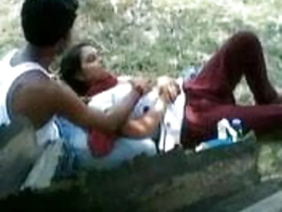 भारतीय युगल, पार्किंग, में, पार्क, भारतीय, हिन्दी, नीले, छवि